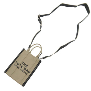 未使用 マークジェイコブス THE JACQUARD PHONE TOTE BAG コットン/ポリエステル ベージュ トートバッグ 0873【中古】MARC JACOBS