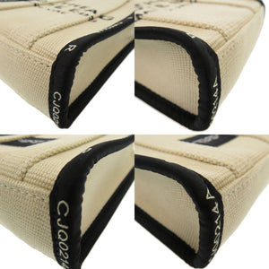 未使用 マークジェイコブス THE JACQUARD PHONE TOTE BAG コットン/ポリエステル ベージュ トートバッグ 0873【中古】MARC JACOBS