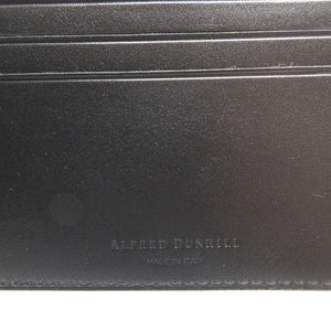 新品同様 ダンヒル レザー ブラック 黒 札入れ 2つ折り財布 財布 0905【中古】dunhill