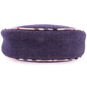 美品 バーバリー ノバチェック デニム ネイビー レザー ショルダーバッグ 0935【中古】BURBERRY