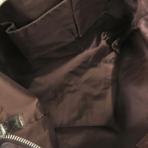 美品 グッチ ディアマンテ シェリーライン 270410 ナイロン レザー ブラウン ショルダーバッグ 0943【中古】GUCCI