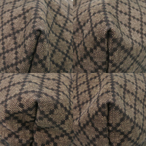 美品 グッチ ディアマンテ シェリーライン 270410 ナイロン レザー ブラウン ショルダーバッグ 0943【中古】GUCCI