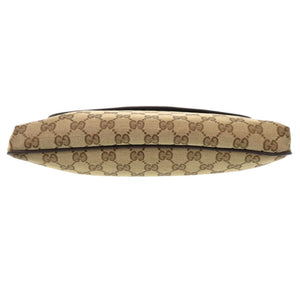 グッチ 256100 GGキャンバス レザー ベージュ ブラウン ショルダーバッグ 1072【中古】GUCCI