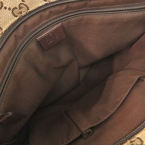 グッチ 256100 GGキャンバス レザー ベージュ ブラウン ショルダーバッグ 1072【中古】GUCCI