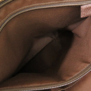 グッチ 256100 GGキャンバス レザー ベージュ ブラウン ショルダーバッグ 1072【中古】GUCCI