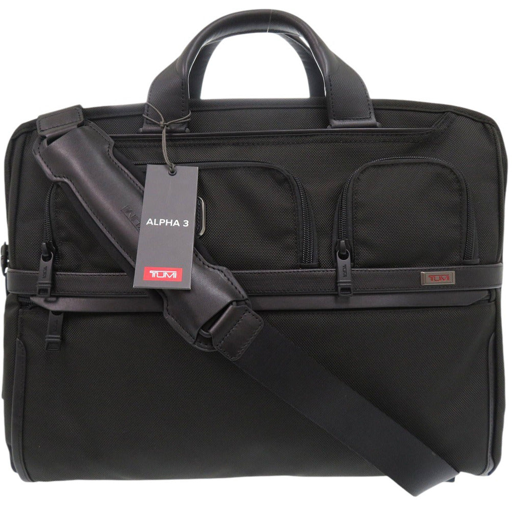 未使用品 トゥミ ALPHA コンパクト ラージ スクリーン ラップトップ ブリーフケース 117302-1041 ビジネスバッグ ナイロン ブラック 1152【中古】TUMI