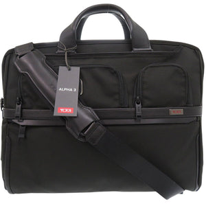 未使用品 トゥミ ALPHA コンパクト ラージ スクリーン ラップトップ ブリーフケース 117302-1041 ビジネスバッグ ナイロン ブラック 1152【中古】TUMI