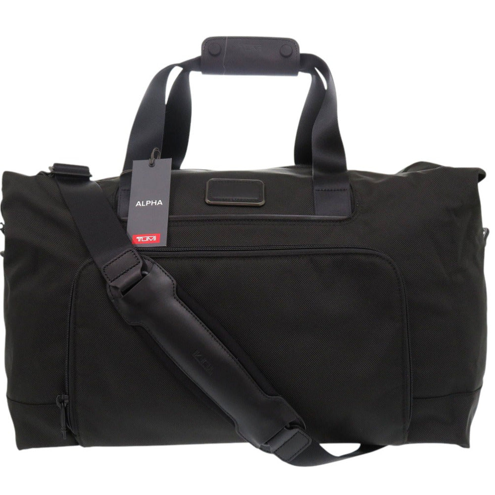 新品同様 トゥミ ALPHA ダブル エクスパンション サチェル ボストンバッグ 117344-1041 ナイロン ブラック 1153【中古】TUMI