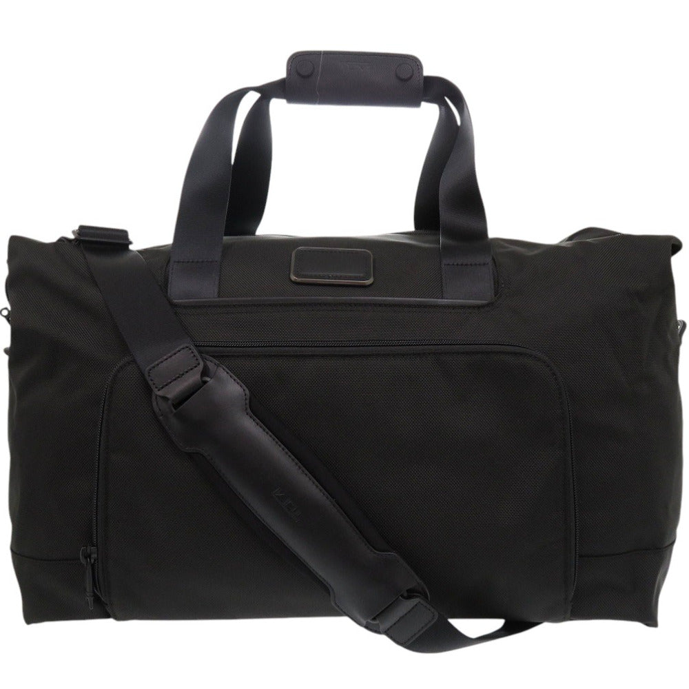 新品同様 トゥミ ALPHA ダブル エクスパンション サチェル ボストンバッグ 117344-1041 ナイロン ブラック 1153【中古】TUMI