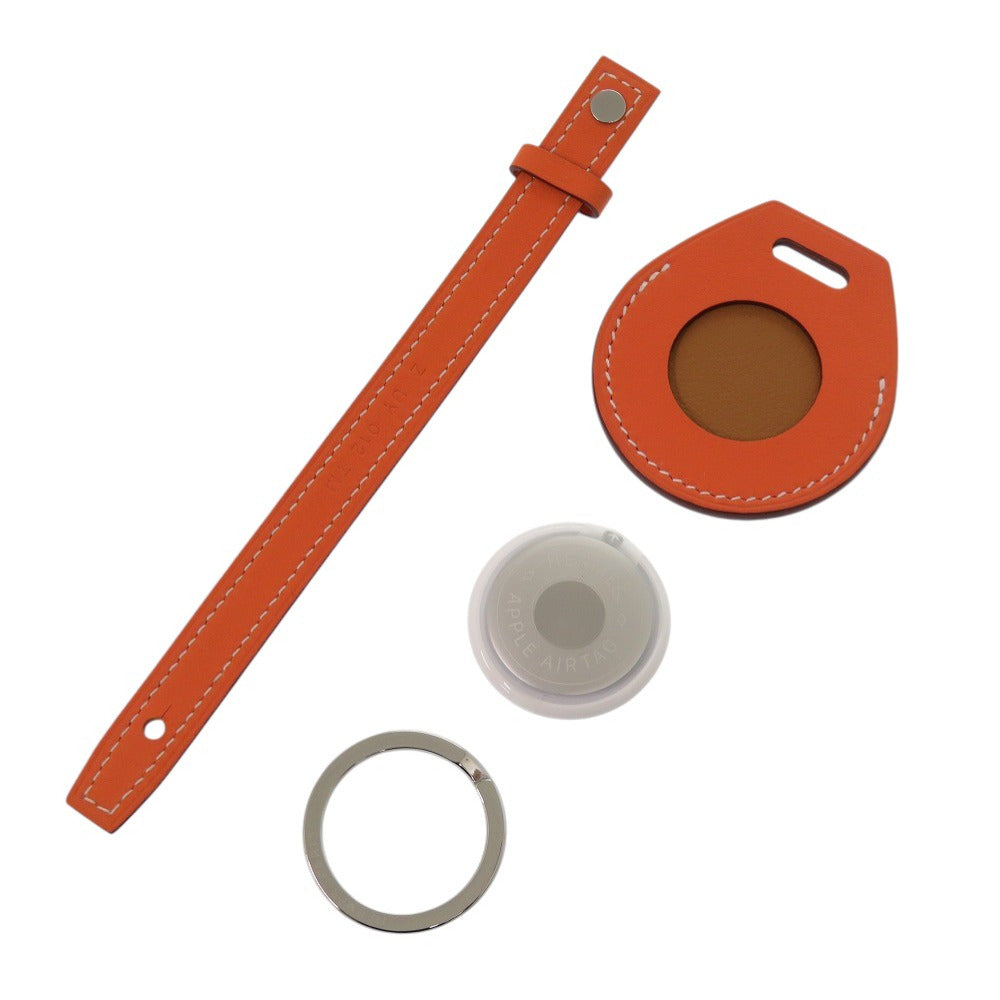 未使用 エルメス エアタグ  AirTag アップル ヴォースイフト オレンジ Z刻印(2021年製) キーホルダー バッグチャーム 1241 【中古】 HERMES  Apple