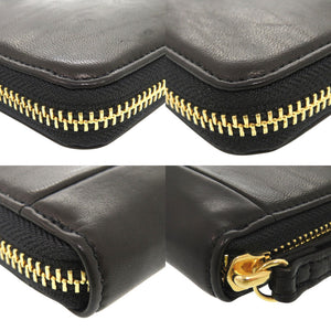 新品同様 吉田カバン ポーター PORTER ラウンドファスナー 二つ折り財布 レザーブラック 1259【中古】YOSHIDA & CO., LTD.