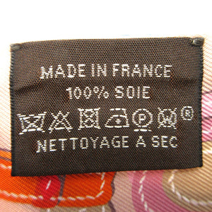 美品 エルメス ツイリー ブリッド ドゥ ガラ アップリケ ピケ スカーフ シルク ローズプードル/ブルーデュー/グリ 1288【中古】HERMES