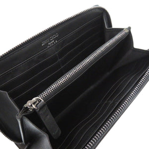 美品 ジミーチュウ スタースタッズ グレー 長財布 1313【中古】JIMMY CHOO