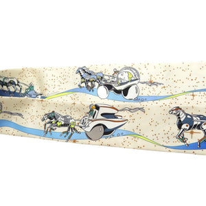 美品 エルメス スペースダービー Space Derby ツイリー スカーフ シルク マルチカラー 1315【中古】HERMES