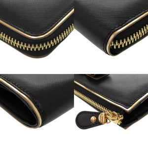 未使用 サルヴァトーレ フェラガモ ヴァラリボン JL 22C248 レザー ブラック 黒 L字ファスナー長財布 財布 1321【中古】Salvatore Ferragamo