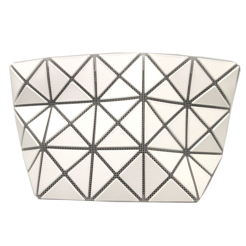 未使用 イッセイミヤケ バオバオ PVC ポリエステル ホワイト 白 ポーチ 1359【中古】ISSEY MIYAKE