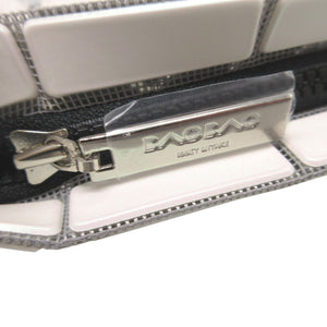 未使用 イッセイミヤケ バオバオ PVC ポリエステル ホワイト 白 ポーチ 1359【中古】ISSEY MIYAKE