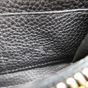 未使用 エトロ ペイズリー レザー ネイビー 紺 ラウンドファスナー長財布 財布 1393【中古】ETRO