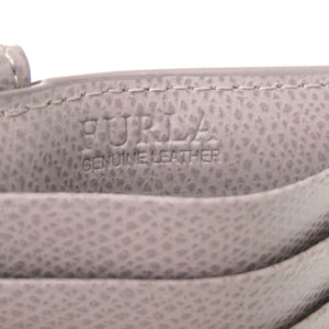 新品同様 フルラ レザー グレー ゴールド金具 コインケース カードケース 1395 【中古】 Furla