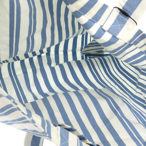 未使用品 メゾンキツネ トートバッグ IU05167WW2002 S422 ブルーストライプ コットン ブルー ホワイト 1457【中古】MAISON KITSUNE