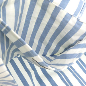 未使用品 メゾンキツネ トートバッグ IU05167WW2002 S422 ブルーストライプ コットン ブルー ホワイト 1457【中古】MAISON KITSUNE