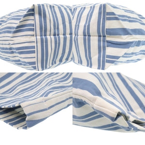 未使用品 メゾンキツネ トートバッグ IU05167WW2002 S422 ブルーストライプ コットン ブルー ホワイト 1457【中古】MAISON KITSUNE