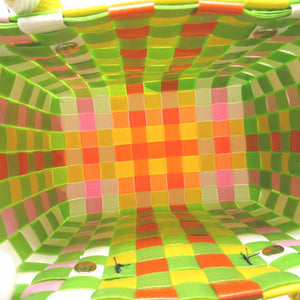 新品同様 マルニ M00178 ポリプロピレン グリーン 緑 ピクニック マイクロ バスケットバッグ 1458【中古】MARNI