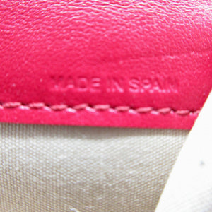 新品同様 クロエ クロエシー コンパクトウォレット 三つ折り財布 レザー/カーフレザー クリムゾンピンク 1533【中古】Chloe