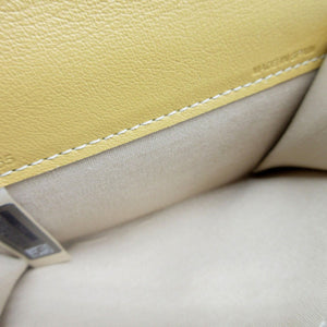 未使用 クロエ クロエシー コンパクトウォレット 三つ折り財布 レザー/カーフレザー マルチカラー カーキ イエロー 1534【中古】Chloe