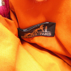 美品 エルメス ボリード ミニミニ キャンバス フューシャピンク ポーチ 1551【中古】HERMES