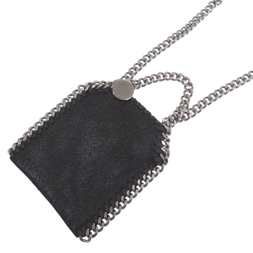 新品同様 ステラマッカートニー ファラベラ マイクロサイズ ポリエステル ブラック ショルダーバッグ 黒 1553【中古】Stella McCartney