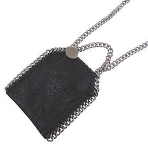 新品同様 ステラマッカートニー ファラベラ マイクロサイズ ポリエステル ブラック ショルダーバッグ 黒 1553【中古】Stella McCartney