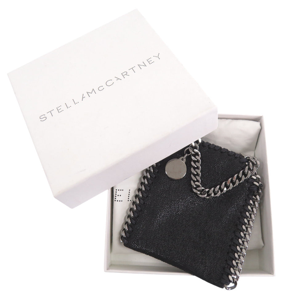 新品同様 ステラマッカートニー ファラベラ マイクロサイズ ポリエステル ブラック ショルダーバッグ 黒 1553【中古】Stella McCartney