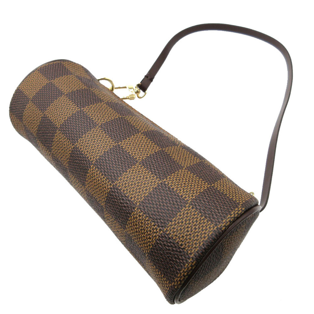 新品同様 ルイヴィトン ダミエ パピヨン ブラウン 茶 ポーチ 1590【中古】LOUIS VUITTON