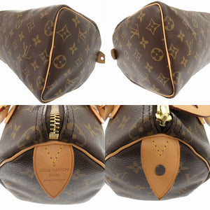 新品同様 ルイヴィトン モノグラム スピーディ25 M41109 ハンドバッグ  ICタグ LV 1612【中古】LOUIS VUITTON