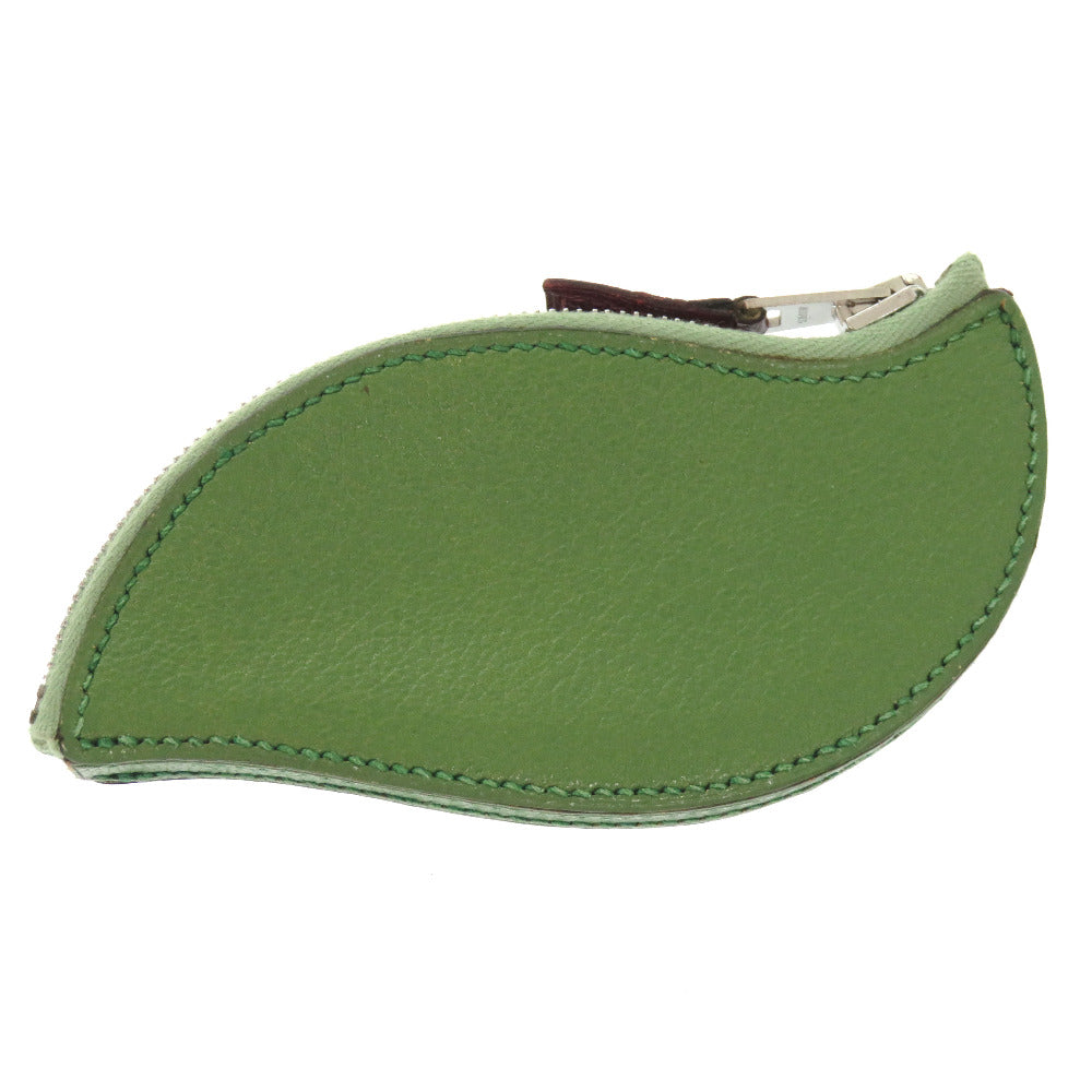 新品同様 エルメス トゥッティ フルッティ チェリー クシュベル グリーン オレンジ □E刻印 コインケース 小銭入れ 緑 1622 【中古】 HERMES