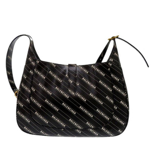 新品同様 グッチ ジャッキー1961 ザハッカープロジェクト バレンシアガコラボ 636712 レザー ブラック ショルダーバッグ 黒 1707【中古】GUCCI