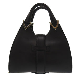 グッチ ホースビットハーフムーン 2wayチェーンショルダー レザー ブラック トートバッグ 1730【中古】GUCCI