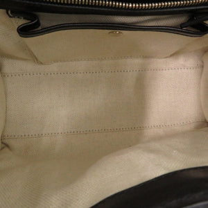 グッチ ホースビットハーフムーン 2wayチェーンショルダー レザー ブラック トートバッグ 1730【中古】GUCCI