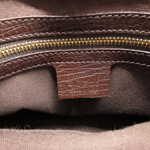 美品 グッチ 137475 シェリー GGキャンバス レザー ベージュ ブラウン 茶 ハンドバッグ 1789【中古】GUCCI