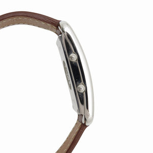 美品 エルメス ケープコッド ドゥーゾーン CC3-210 クオーツ 腕時計 SS/レザー シルバー □E刻印 1888【中古】HERMES レディース