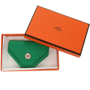 美品 エルメス ルヴァンキャトル シェーブル ミント Z刻印 1921 緑 コインケース【中古】HERMES