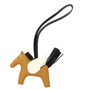 新品同様 エルメス ロデオペガサスPM アニューミロ セサミ ナタ ブラック Z刻印(2021年製) バッグチャーム 1935 【中古】 HERMES