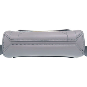 新品同様 ジバンシィ エデンスモール レザー グレー 灰色 ハンドバッグ 1974【中古】GIVENCHY