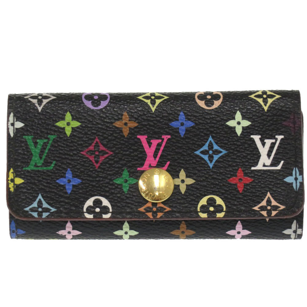 美品 ルイ ヴィトン ミュルティクレ4 モノグラムマルチカラー ノワール M93732 4連 キーケース LV 2070 【中古】 LOUIS VUITTON