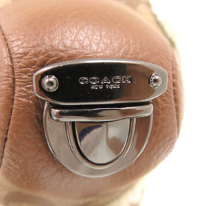 新品同様 コーチ シグネチャー ぬいぐるみ テディベア コーティングキャンバス E2148-75528 レザー カーキ 2152【中古】COACH