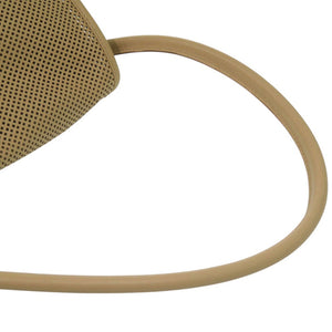 美品 グッチ パンチング フラップ ハンドバッグ レザー ベージュ 2205【中古】GUCCI