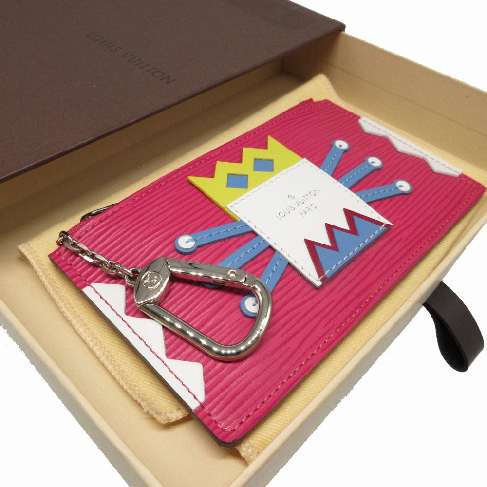 新品同様 ルイヴィトン エピ M60788 ポシェットクレ トライバルマスク ピンク コインケース 財布 2274【中古】LOUIS VUITTON