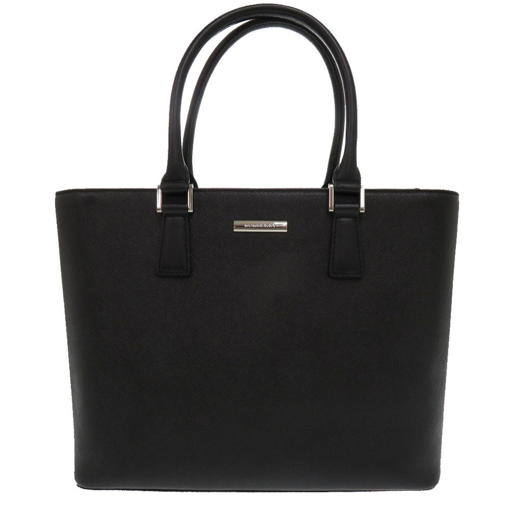 新品同様 バーバリー レザー ブラック ノバチェック 黒色 ハンドバッグ 2291【中古】BURBERRY