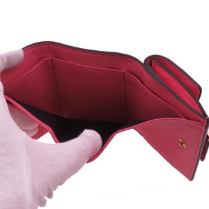 新品同様 フェンディ バゲット マイクロ 8M0395 三つ折り財布 レザー ピンク ゴールド 2304【中古】FENDI